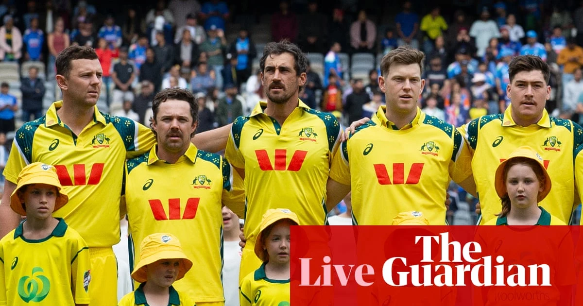 Australia v India: second men’s one-day international – live