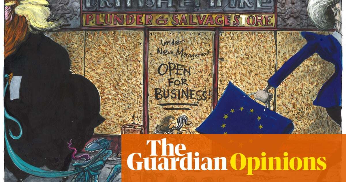 Martin Rowson on Keir Starmer’s refusal to choose between the US and the EU – cartoon