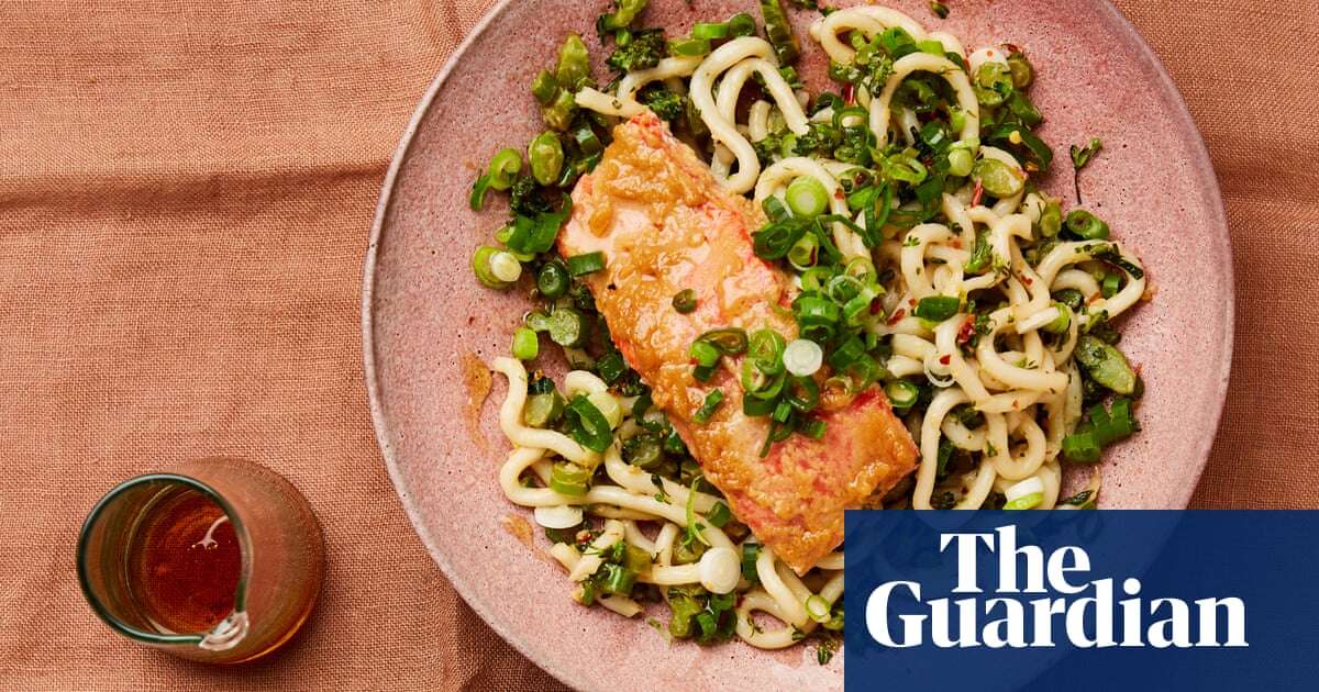 Rukmini Iyer’s quick and easy recipe for miso salmon noodles – recipe | Quick and easy