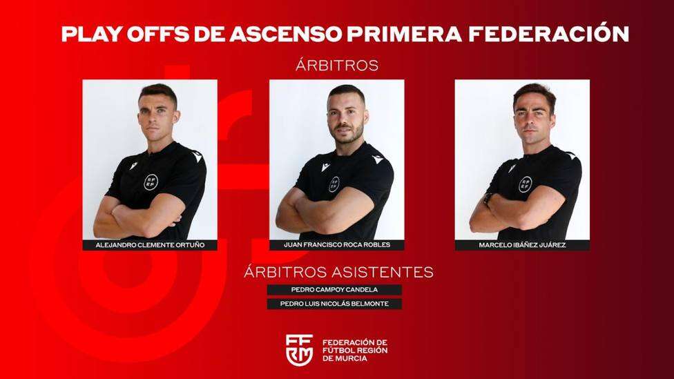 Los árbitros Clemente Ortuño, Roca Robles e Ibáñez Juárez optan a subir a la Primera RFEF