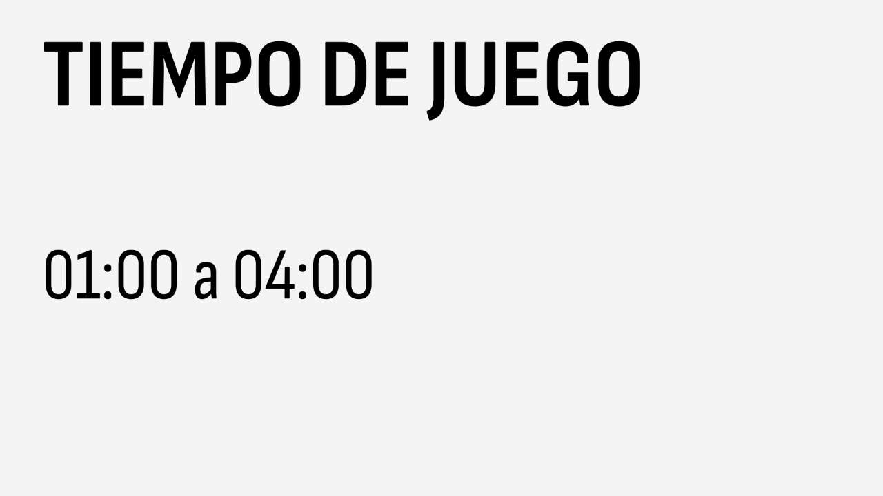 01:00 | 04 AGO 2024 | TIEMPO DE JUEGO