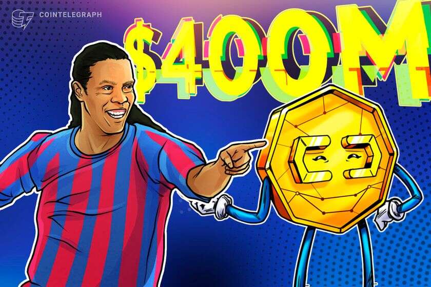  Ronaldinho launches token with 35% insider supply, hits $397M market cap 