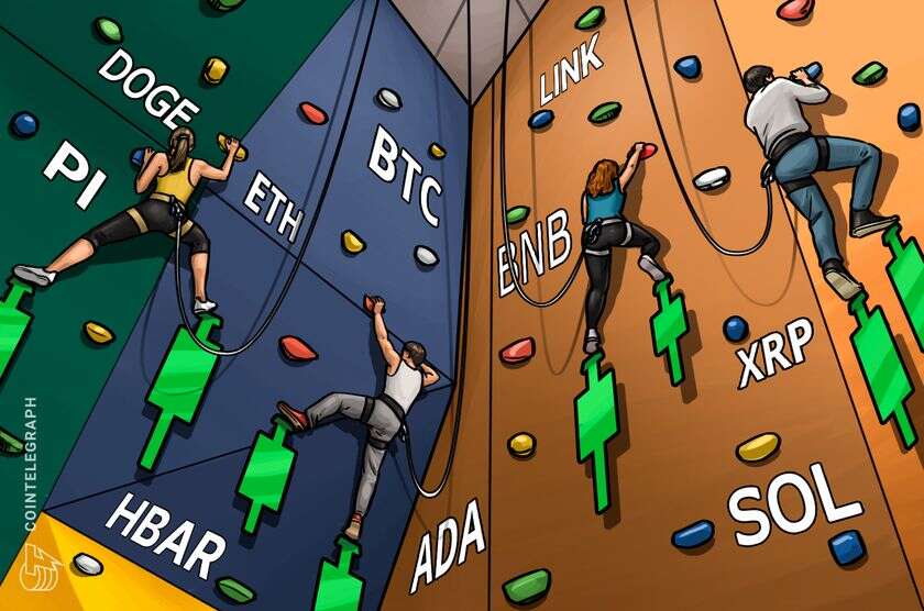  Price analysis 3/5: BTC, ETH, XRP, BNB, SOL, ADA, DOGE, PI, HBAR, LINK 