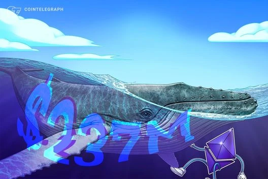  Ethereum risks 25% price drop as ‘massive whale’ moves $237M in ETH to exchanges 