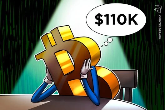  Bitcoin's third flop at $110K puts bulls at risk: BTC price levels to watch 
