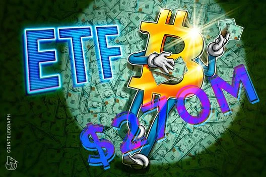 BlackRock’s Bitcoin ETF inflows $269M, marking a 5-week high