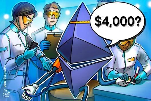  ETH news update: Can SharpLink Gaming, BitMine treasuries send Ether to $4K? 