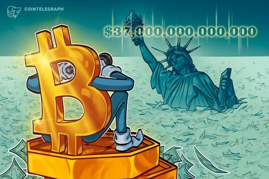  Here’s what Bitcoin did while the US added to its $37T debt 