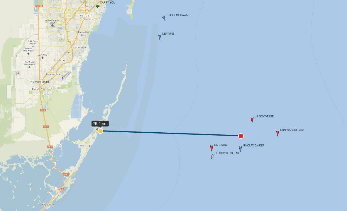 Nhóm tàu hải quân Nga di chuyển cách Florida 48km, Mỹ điều tàu loạt tàu chiến theo sát
