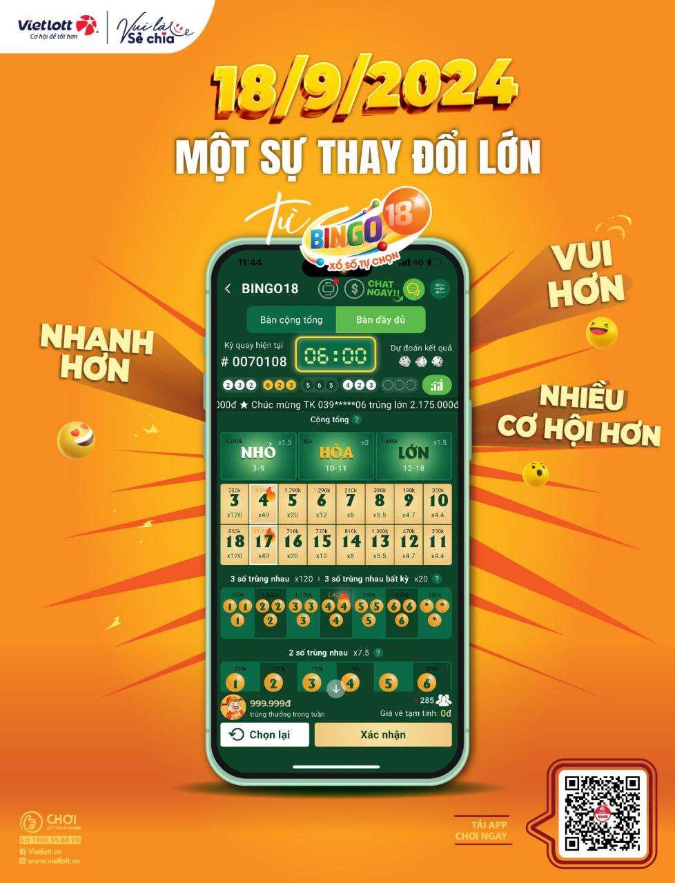 Chơi Bingo18 trên điện thoại nhanh hơn, vui hơn