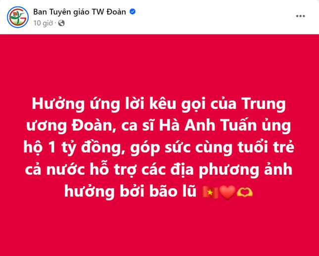 Hơn 100 nghệ sĩ cùng hướng về miền Bắc, hỗ trợ lương thực, áo phao chống lũ lụt