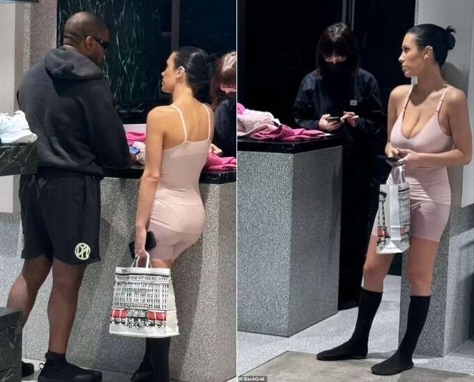 Vợ Kanye West mặc đồ 'như đi ngủ' khi shopping ở Tokyo