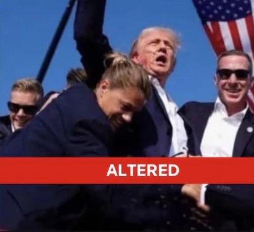 Sự thật về bức ảnh đội Mật vụ Mỹ cười sau khi ông Trump bị bắn