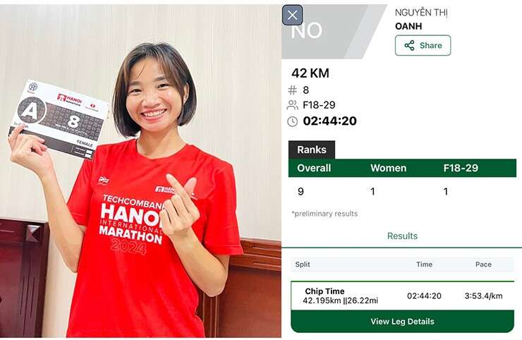 Nguyễn Thị Oanh vượt kỷ lục quốc gia marathon, Anh Khôi thắng chân chạy Kenya