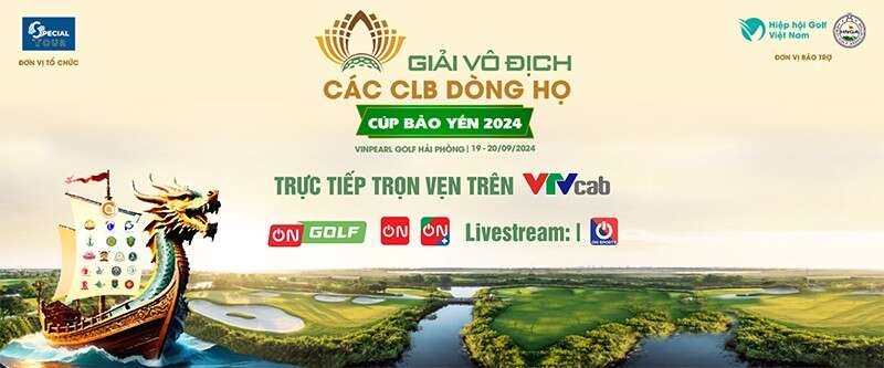 VTVcab trực tiếp 2 ngày thi đấu giải Golf vô địch các CLB dòng họ 2024