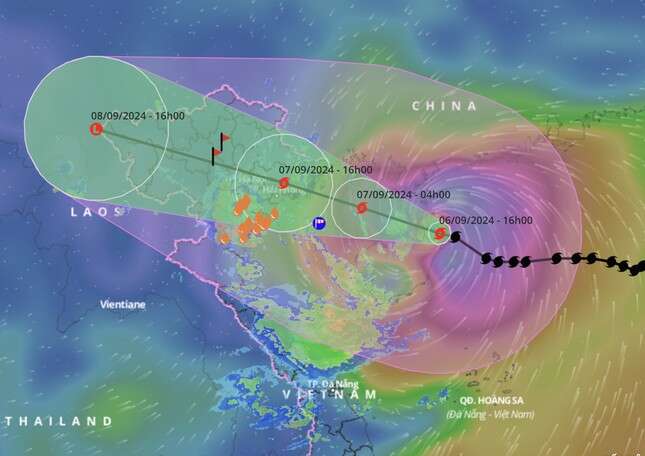 Bão YAGI đang diễn biến theo kịch bản rất xấu