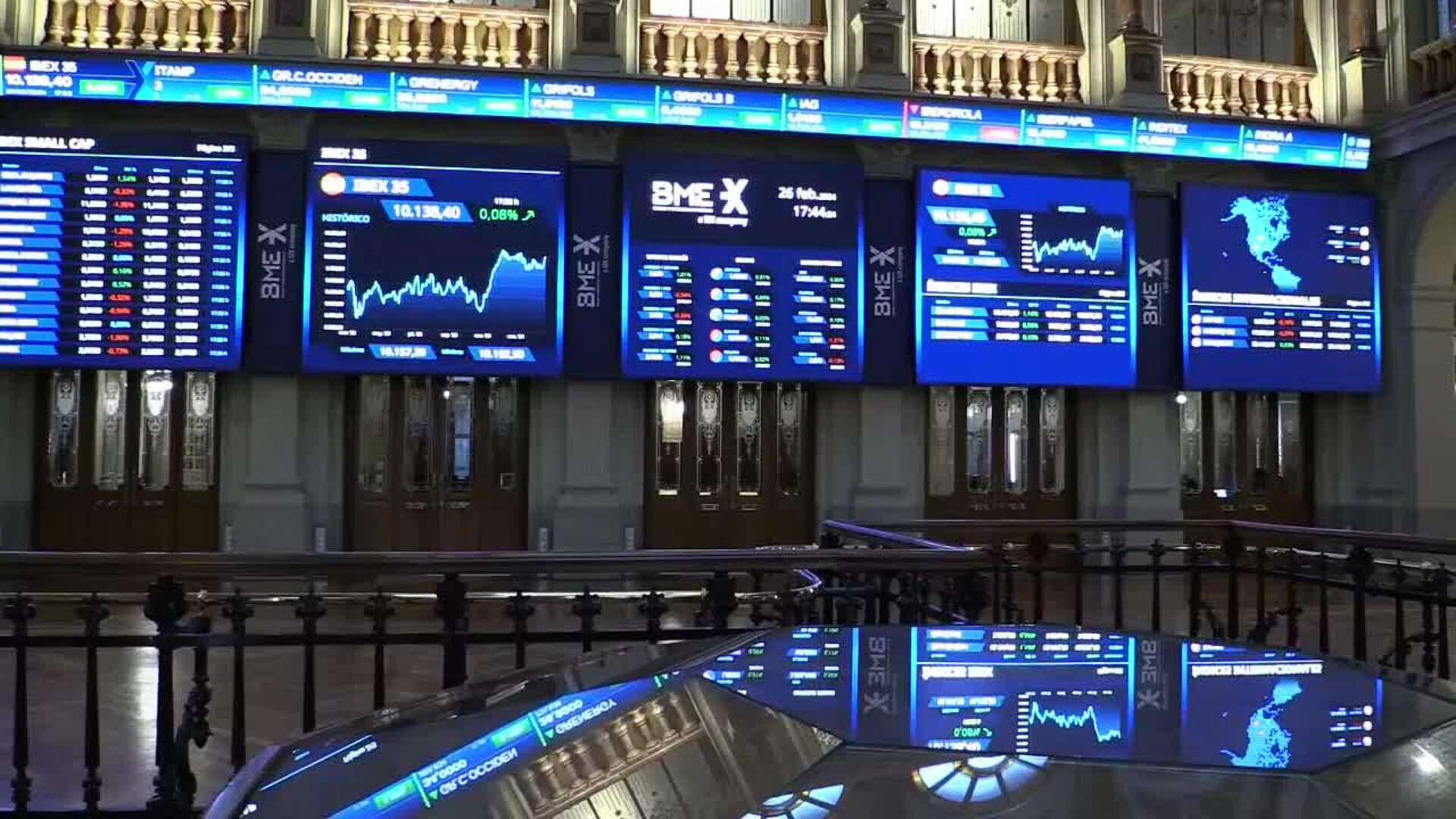 La bolsa española sube el 0,08 % mientras Wall Street sigue en máximos con avance mínimo