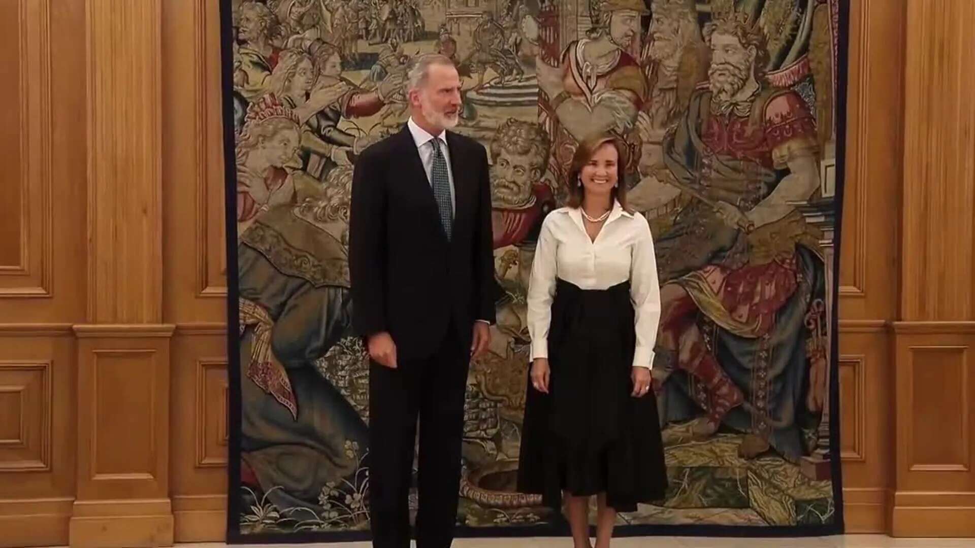 Felipe VI recibe en audiencia a la presidenta ejecutiva del BCIE, Gisela Sánchez