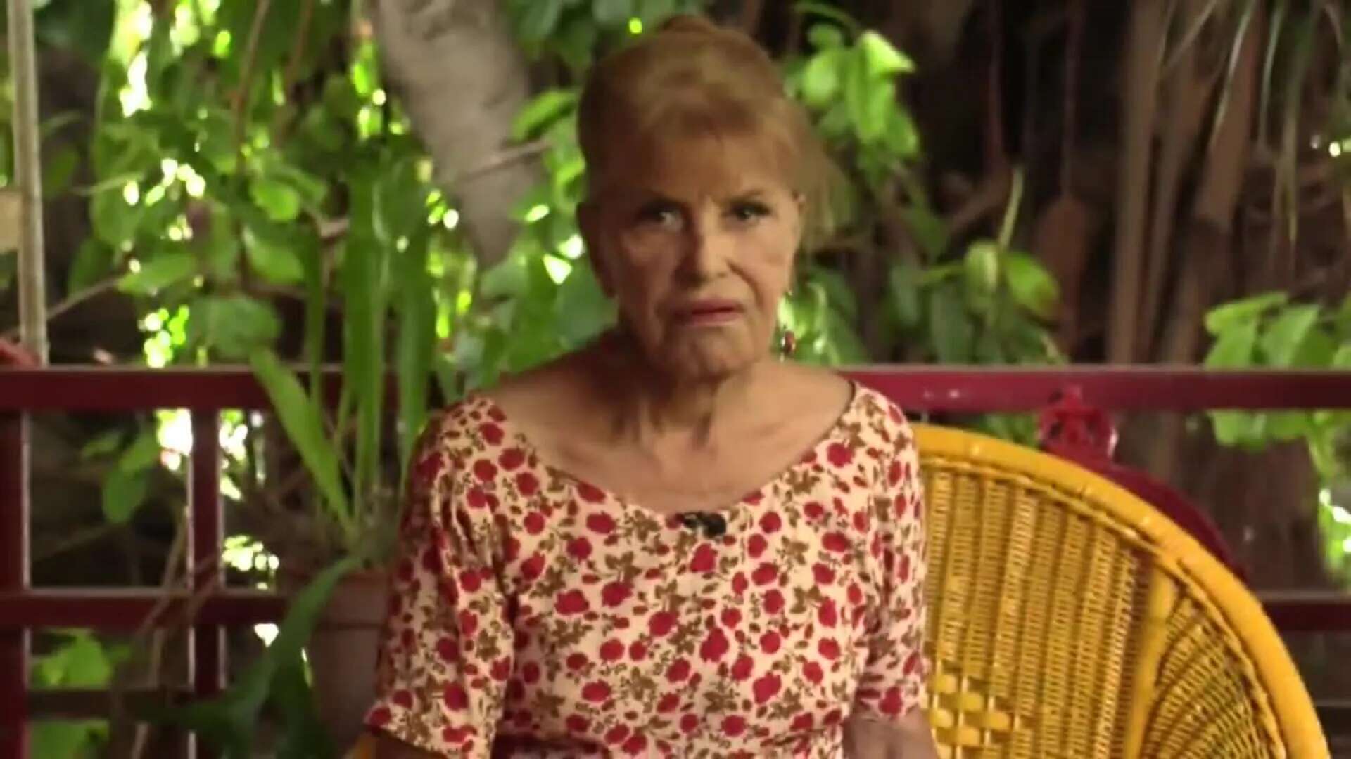 La actriz cubana Mirtha Ibarra, 