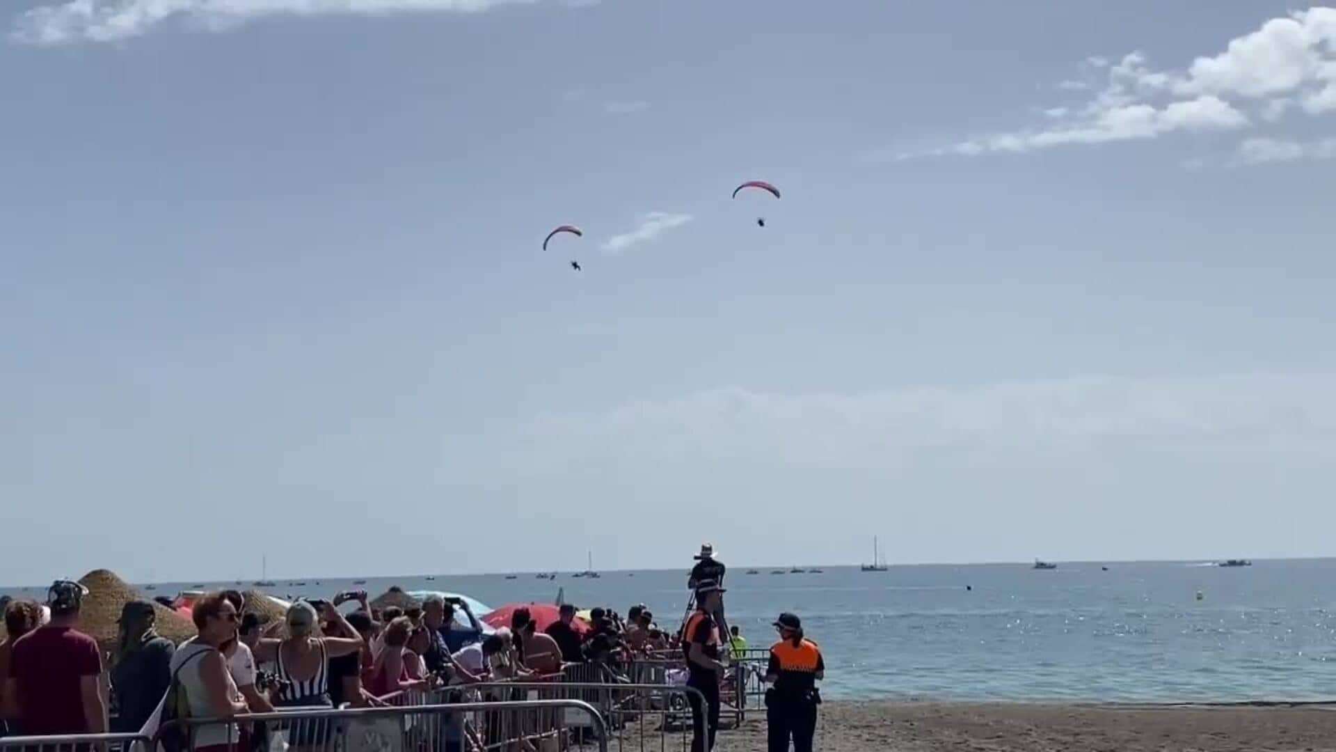 Unas 300.000 personas vibran con las piruetas extremas del Festival Aéreo de Torre del Mar