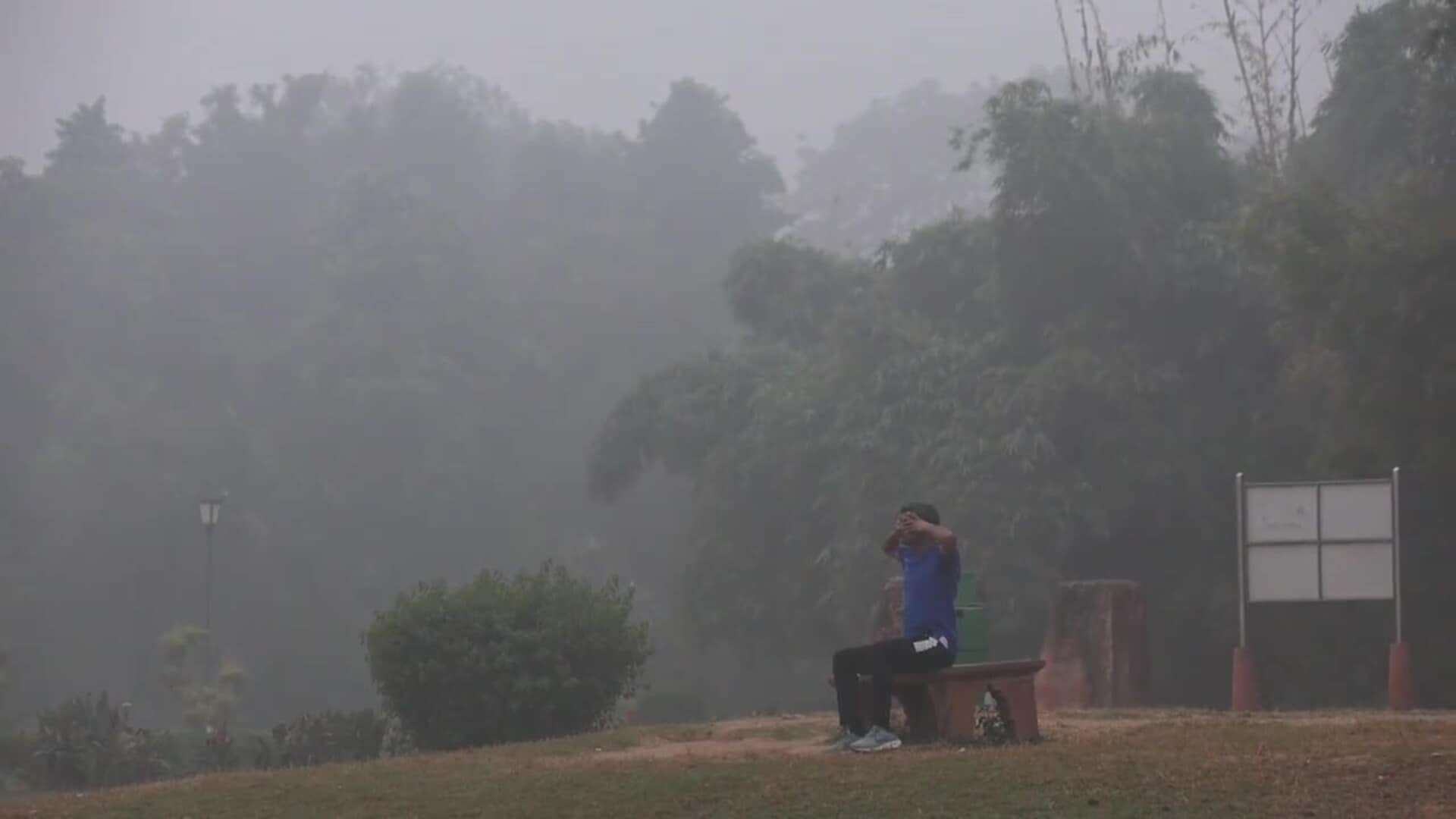 Nueva Delhi amanece cubierta por un manto grisáceo de polución ambiental