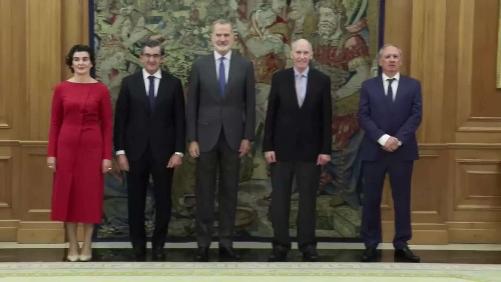 El rey recibe a Carle H. June, premio Juan Abarca de ciencias médicas