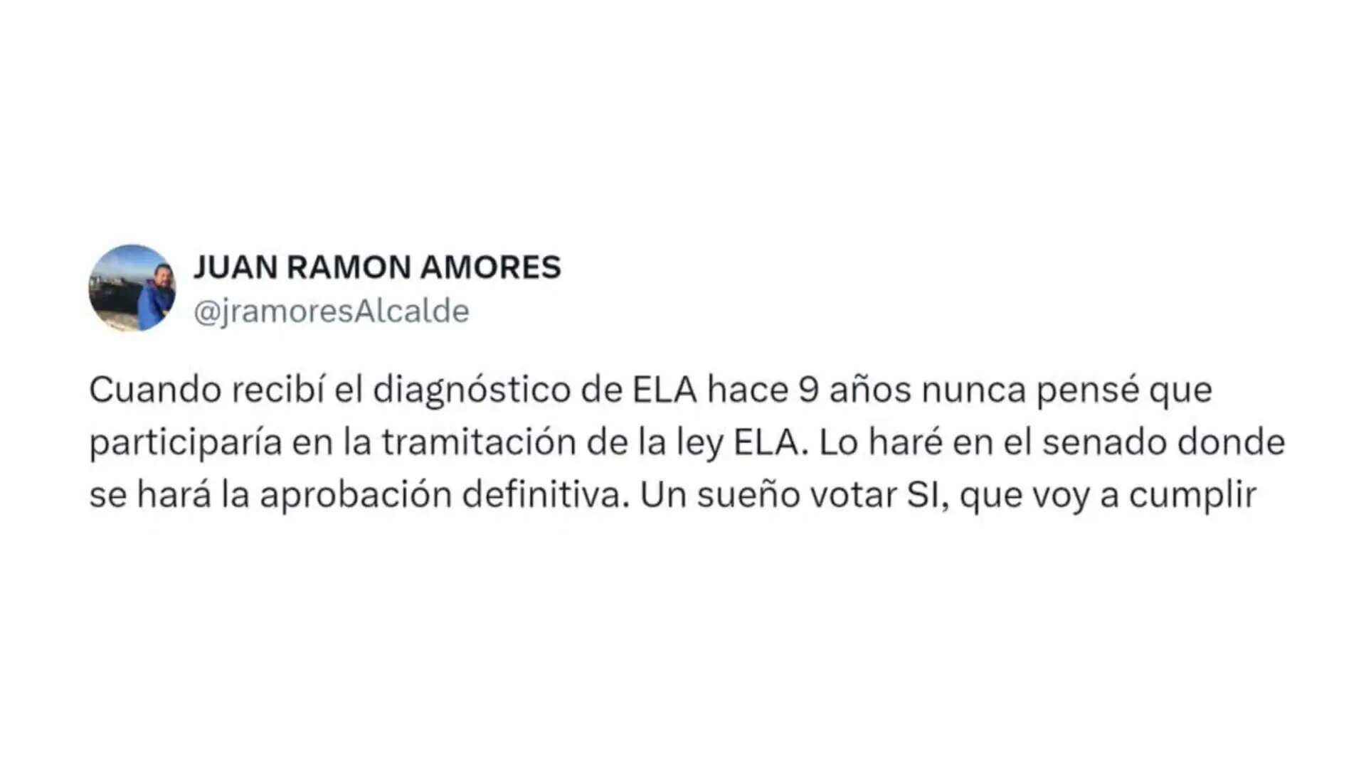 El senador con ELA dice que será un sueño poder votar por fin la ley