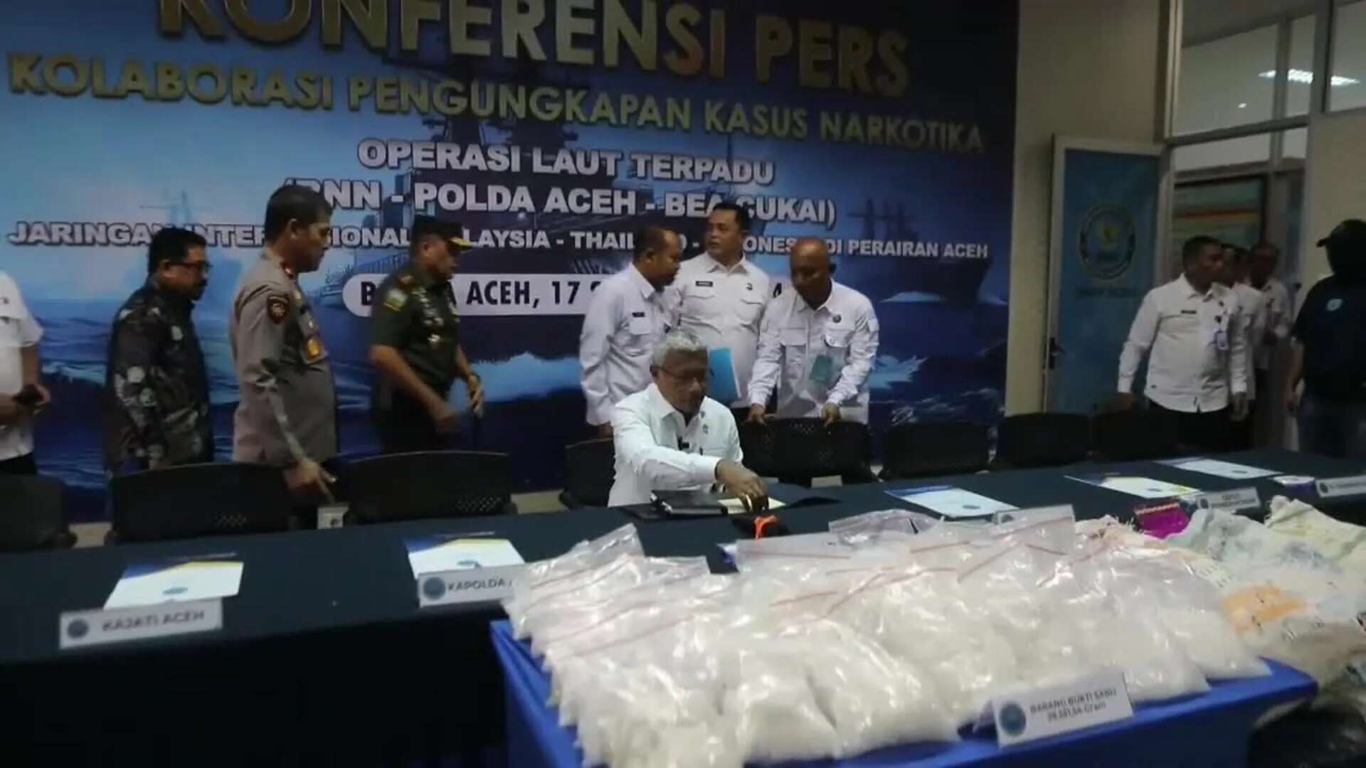 Indonesia desmantela una red internacional de narcotraficantes en Aceh