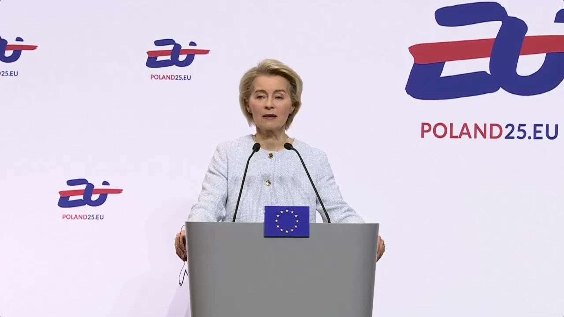 Von der Leyen: la UE está preparada para actuar 