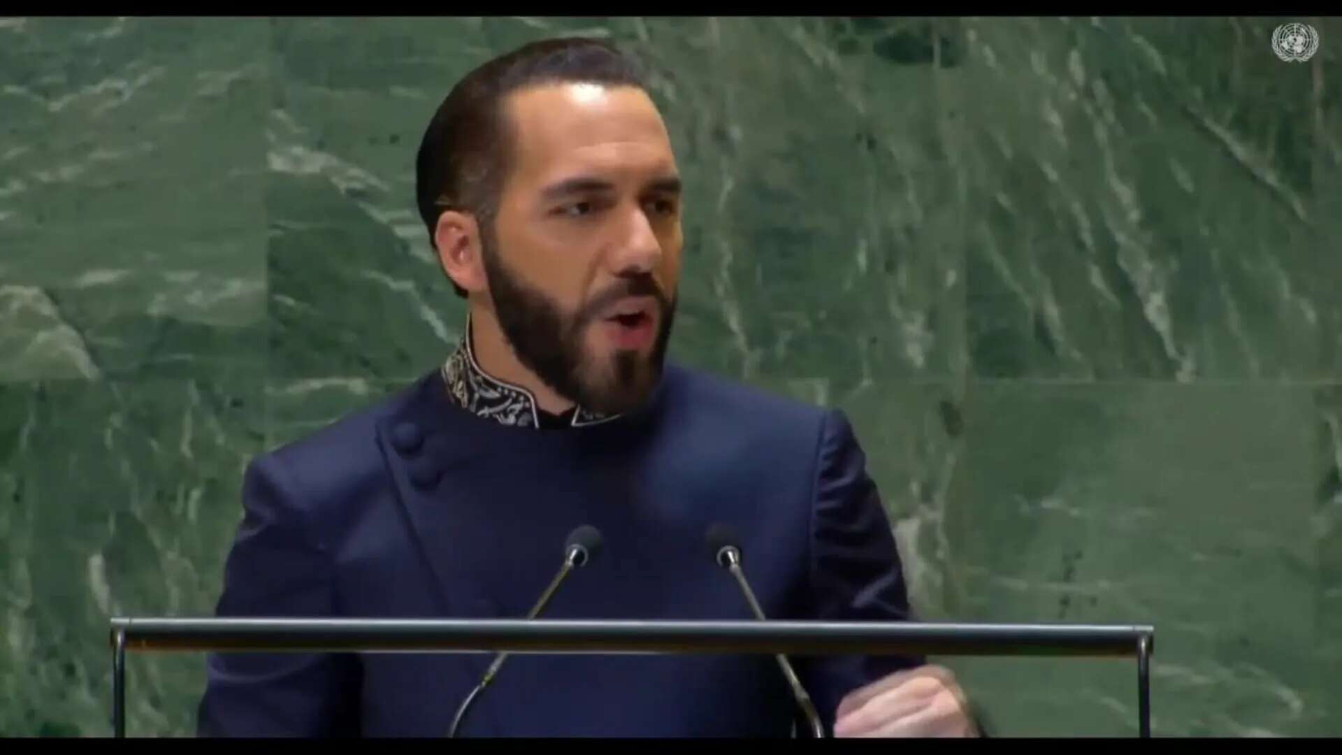 Bukele dice en la ONU que el mundo 