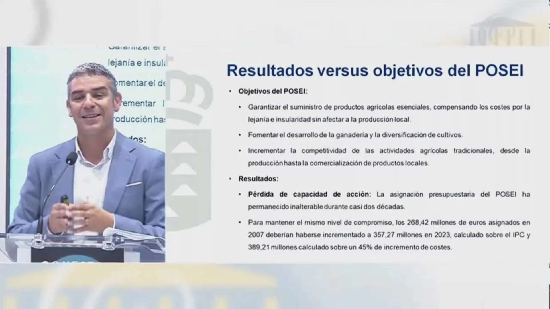 Canarias reclama que se actualice el Posei a 357 millones de euros tras 17 años congelado