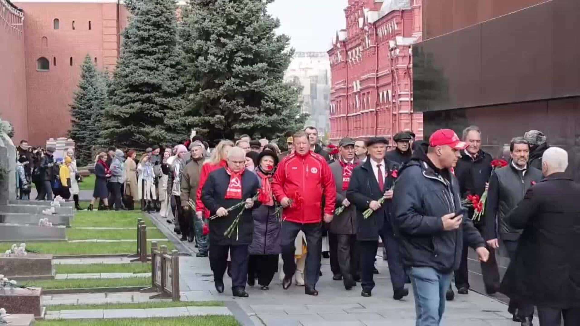 Los comunistas conmemoran en Moscú el aniversario de la creación del Komsomol