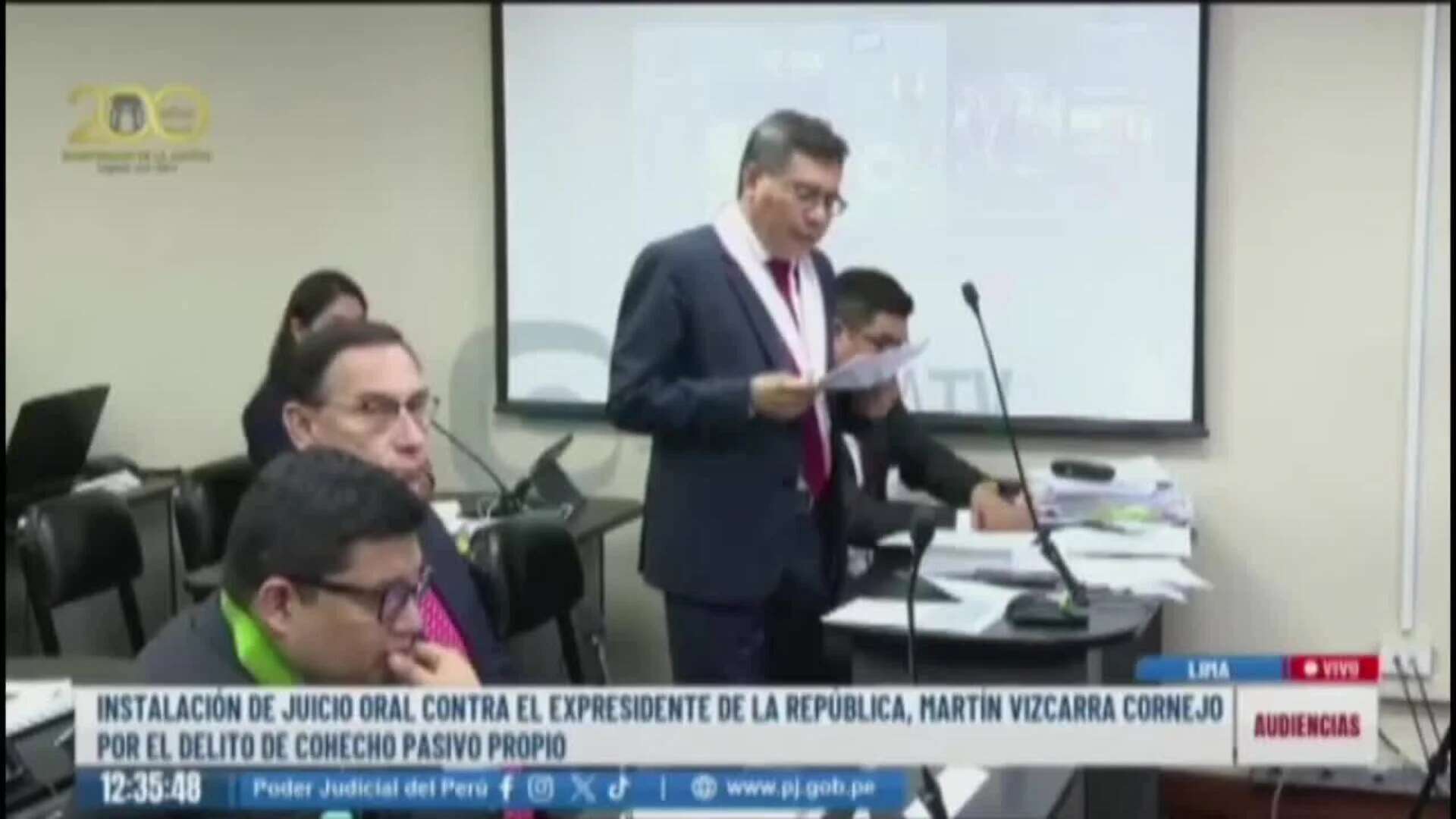 La Fiscalía de Perú pide 15 años de prisión para el expresidente Vizcarra por corrupción