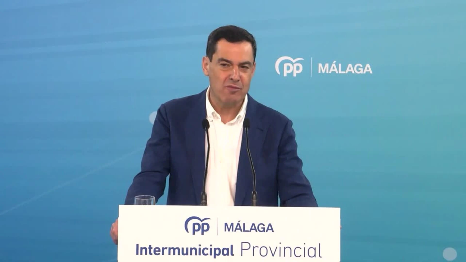 Moreno apela a movilización del PP para evitar que Sánchez reciba un 