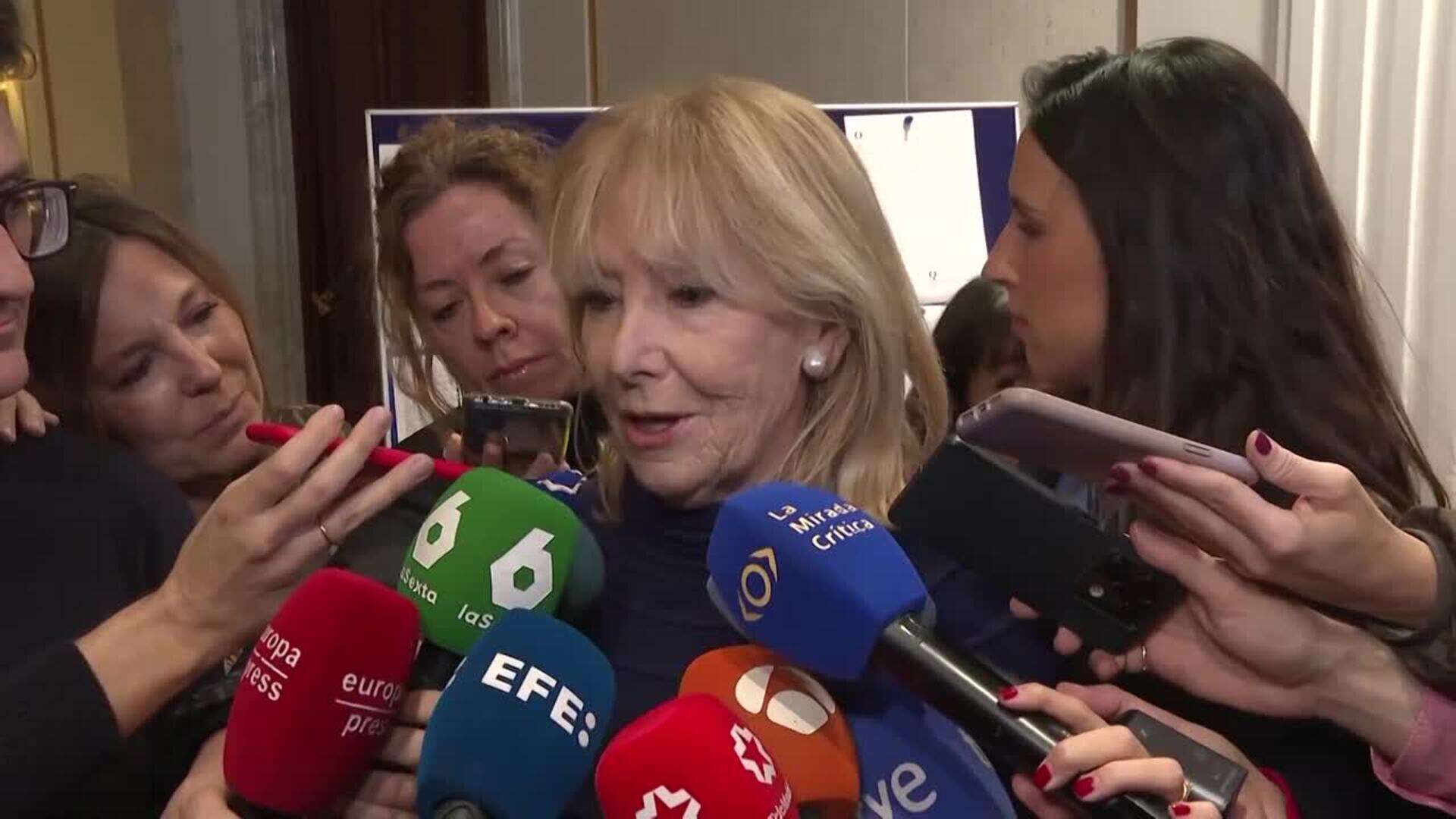 Esperanza Aguirre sobre Mazón durante la DANA: 