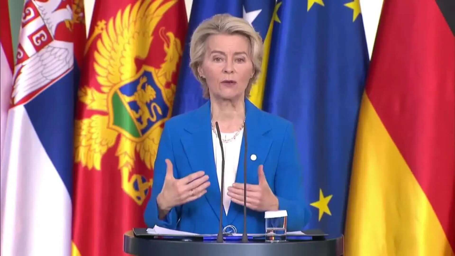 Von der Leyen: Cuando miramos al futuro vemos que los Balcanes son parte de la Unión Europea