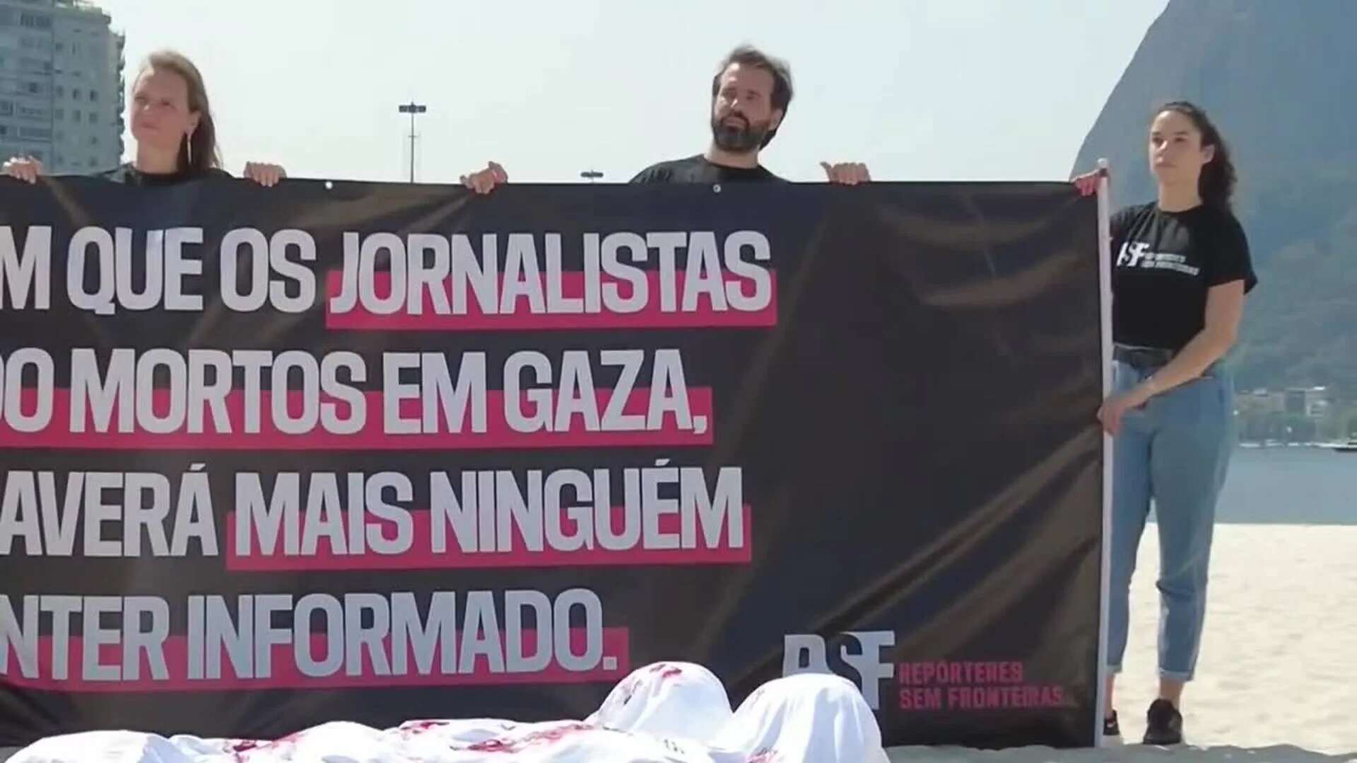 RSF alerta en Brasil sobre riesgos a la prensa en homenaje a periodistas muertos en Gaza