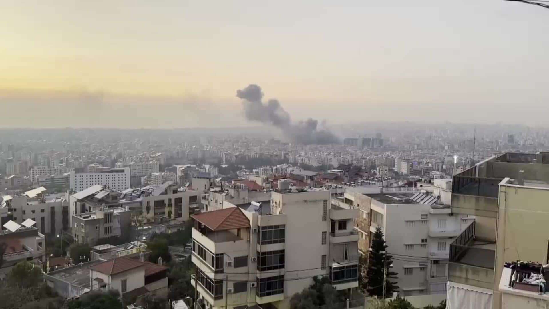 Israel bombardea los suburbios meridionales de Beirut tras emitir una orden de evacuación