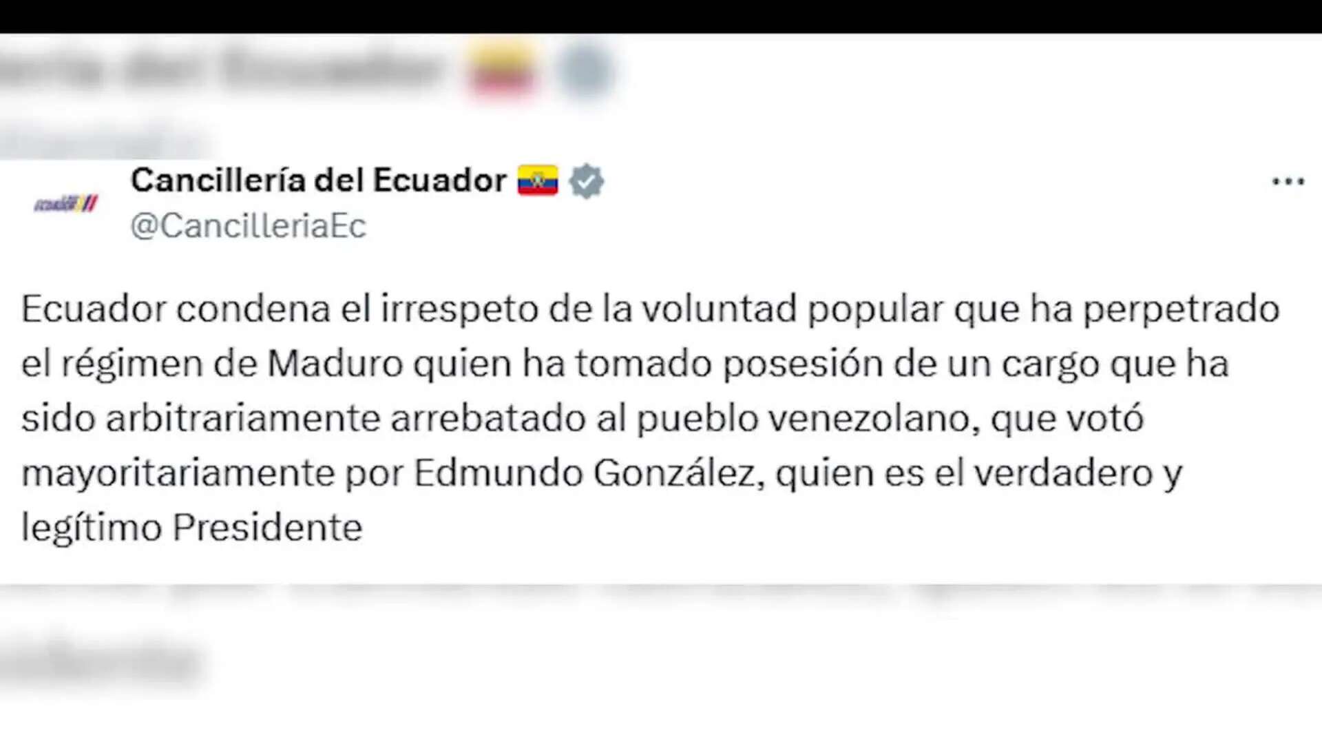 Países latinoamericanos rechazan investidura de Maduro y G7 denuncia ilegitimidad democrática