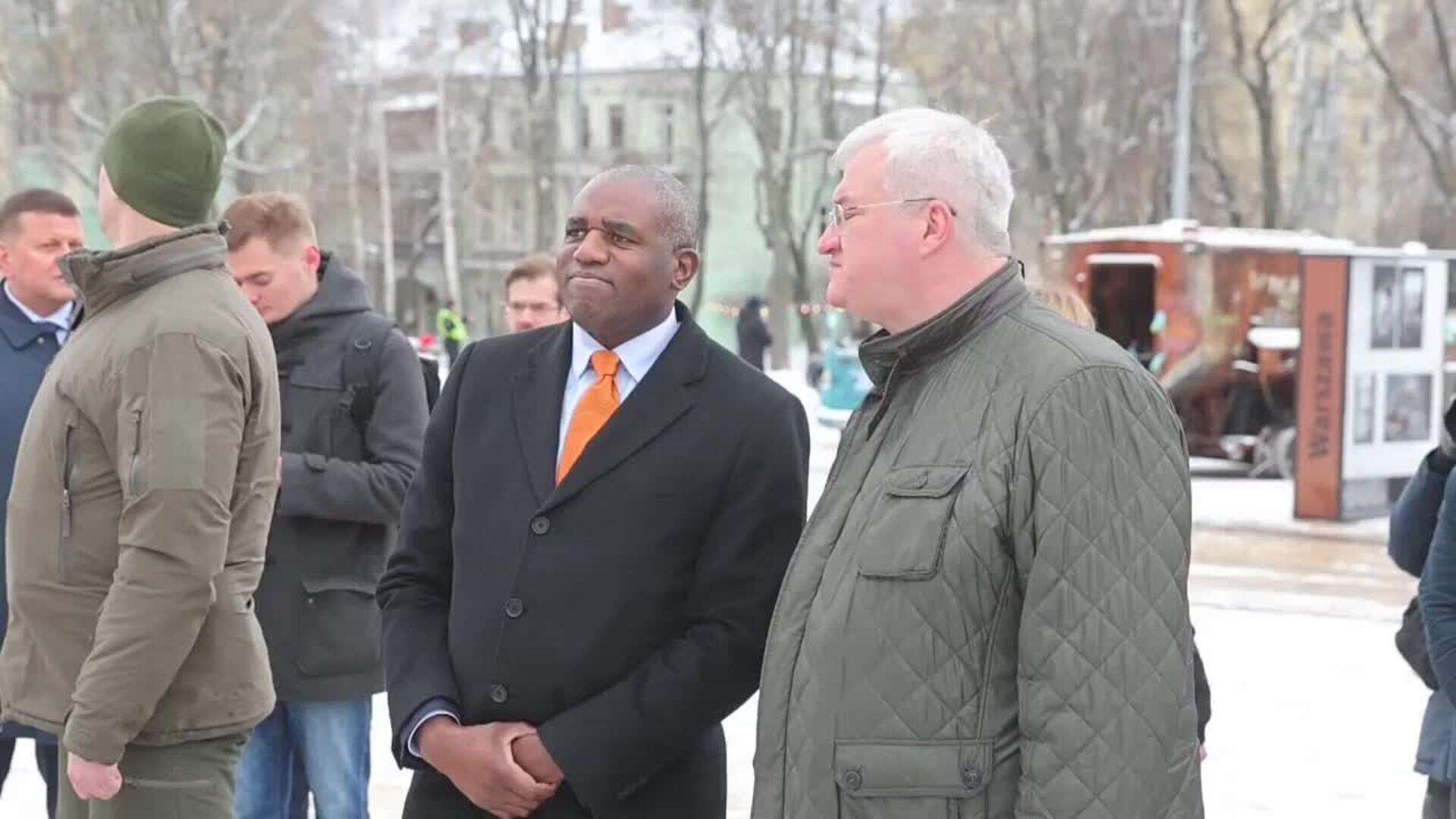 David Lammy se reúne en Kiev con el ministro de Exteriores ucraniano