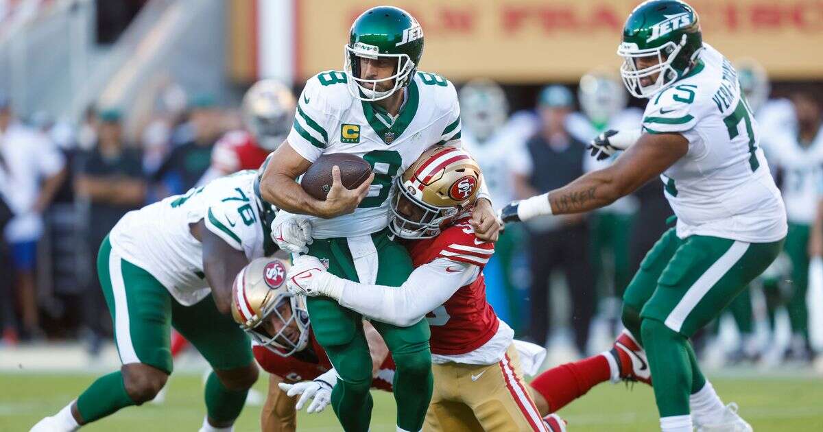 New York Jets see big problem emerge on Aaron Rodgers' comeback vs San Francisco 49ersNew York Jets