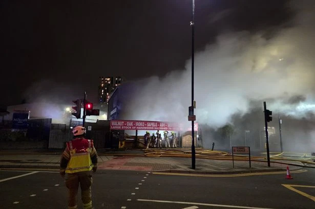 West Brom fans given travel warning as huge blaze erupts in London near Charlton Athletic stadium