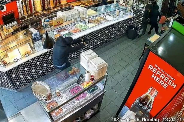Wild CCTV footage captures brazen 'gangland' shooting at kebab shop