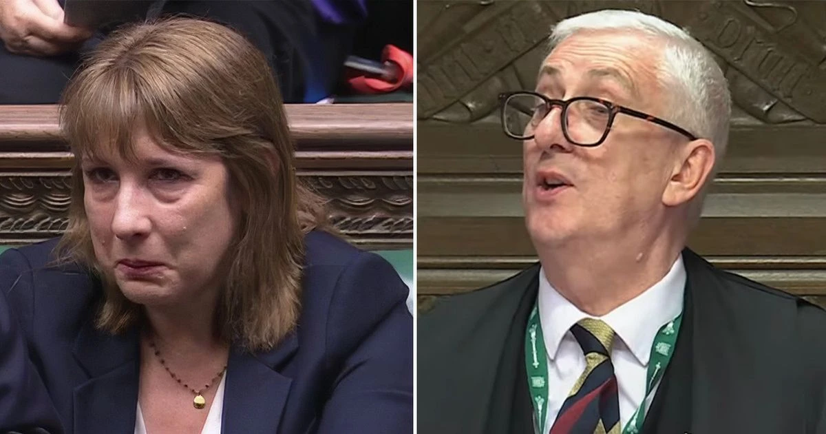 Rachel Reeves had 'altercation with Commons Speaker' before crying at PMQs