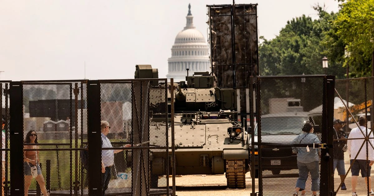 opinionMIKEY SMITH: Nervy Washington DC braces for Donald Trump's tank parade: 'This is f*****g weird'