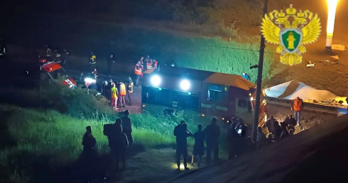 BREAKING Western Russia bridge collapse leads to train derailment with 7 dead and 30 injured