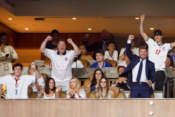 David Beckham can't contain himself as England send celebrity-packed Miami into meltdown