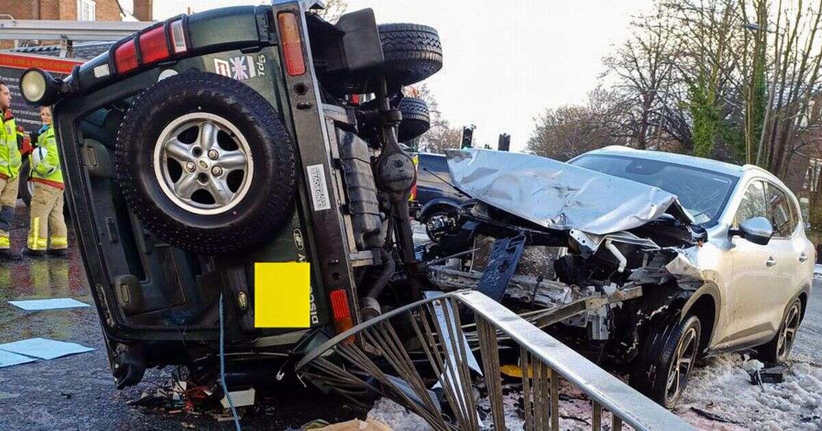 Urgent warning issued to all UK drivers after Land Rover flips in horror crash