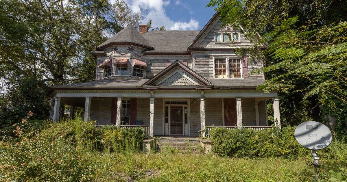 Eerie abandoned Victorian mansion is filled with creepy children's toys and Ouija board