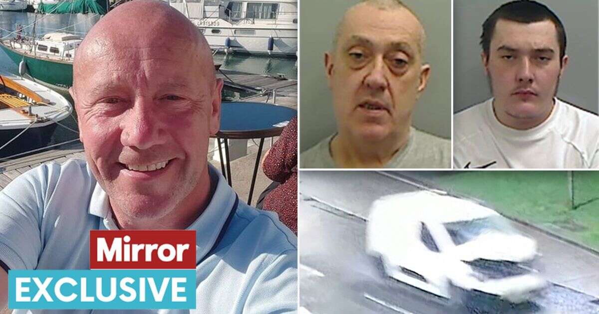 Moment killer dad flees 'revenge hit and run' before son's chilling five-word lie to 999